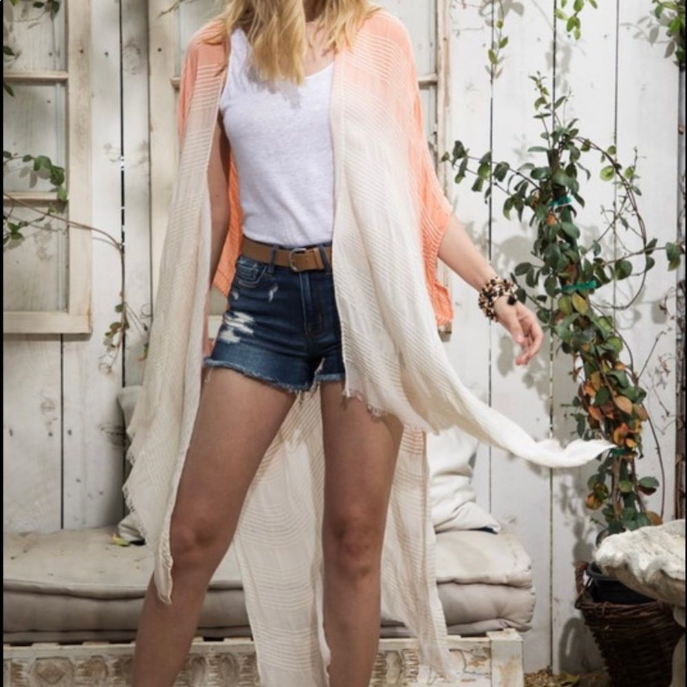 Ruggine Wispy Ombre Kimono